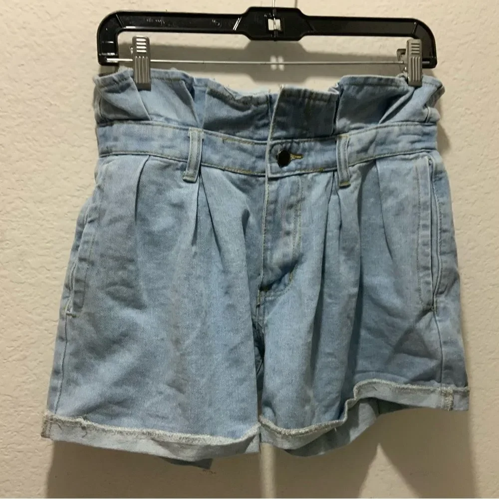 Fashion Nova button fly distressed Jean shorts Can’t cuff me denim shorts 7